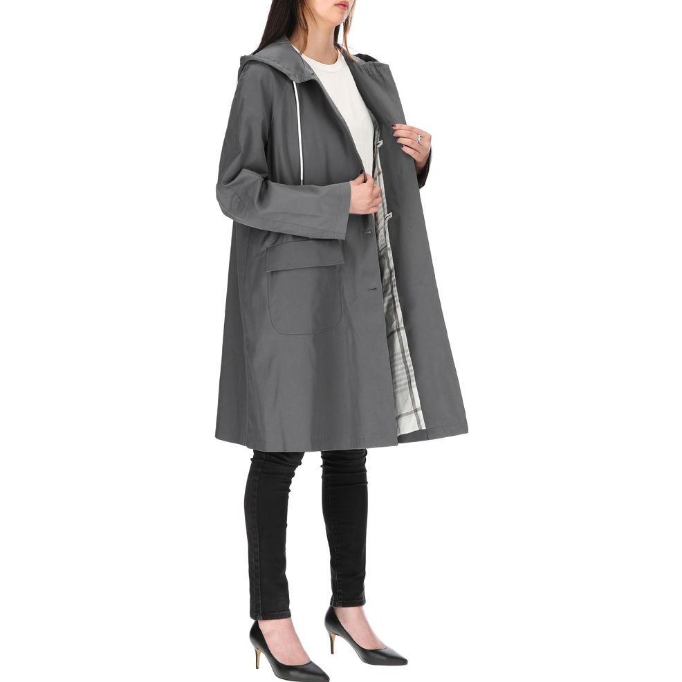 Purchase (W) Thom Browne Abrigo Casual Largo con Capucha Sólido Gris. FOC770V-F0185-035