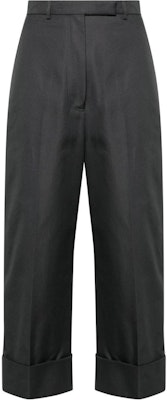 (W) Thom Browne 高腰直筒休閒長褲 深灰色 FTC444U-F0345-025 Buy (W) Thom Browne 高腰直筒休閒長褲 深灰色 FTC444U-F0345-025