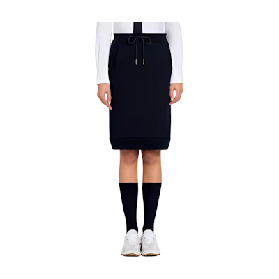 (Women) THOM BROWNE High-Waisted Solid Color Casual Long Skirt FJK033A-03377-415