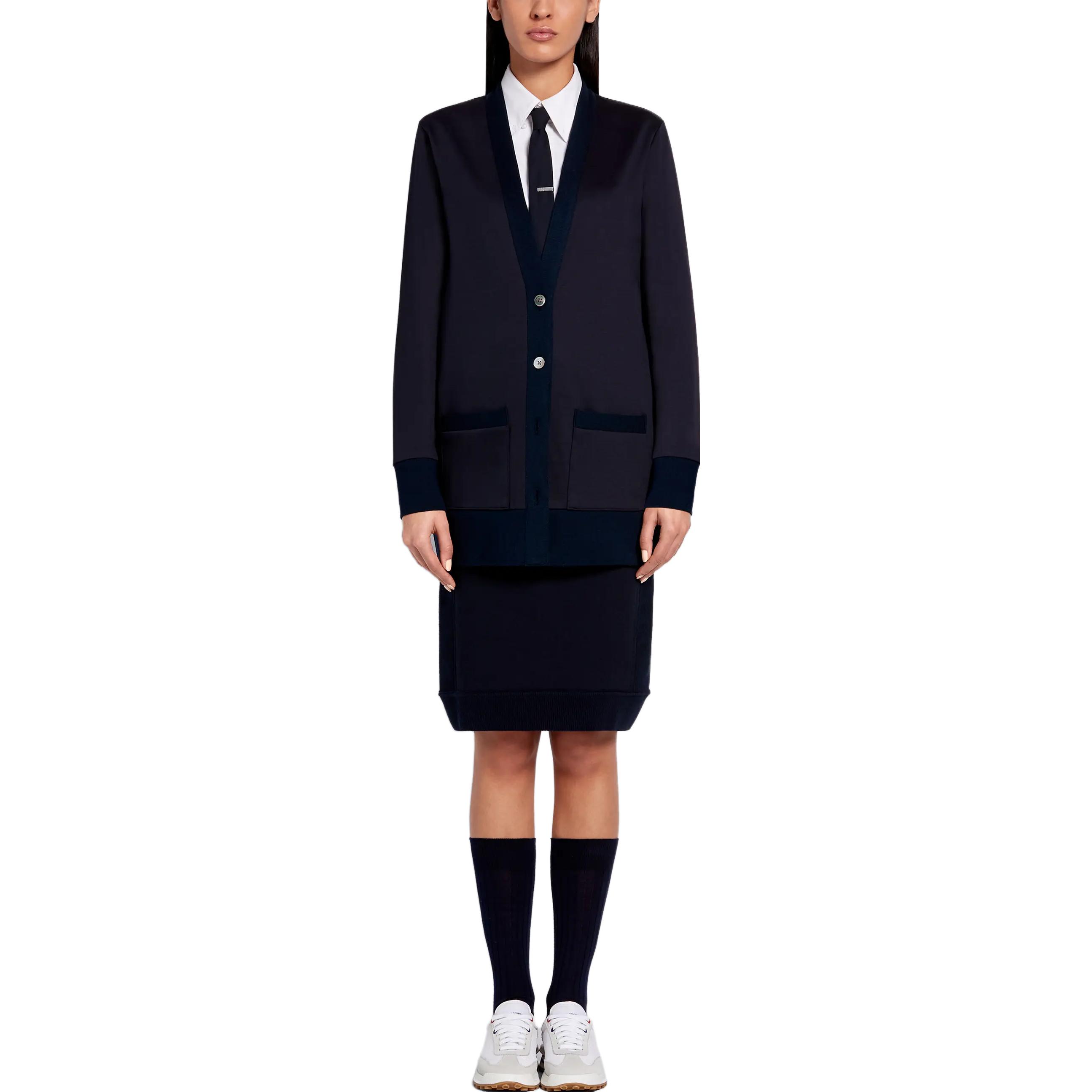 Lookbook (W) THOM BROWNE 高腰純色休閒長裙 FJK033A-03377-415