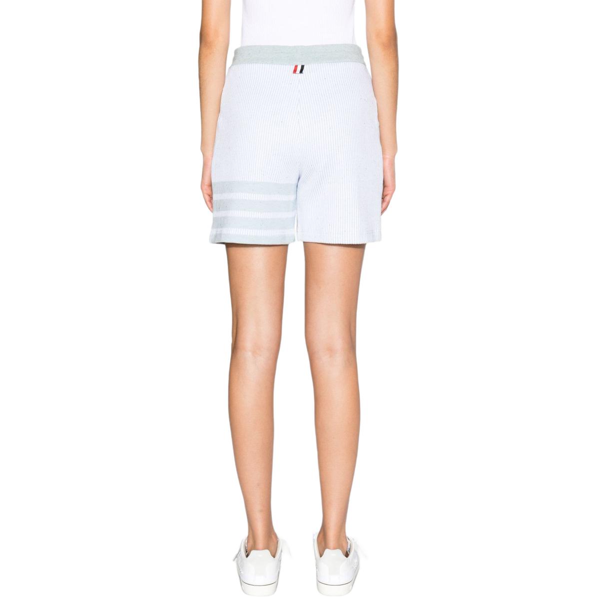 (Women) Thom Browne  Light Blue Casual Shorts with Three-Stripes Design. FJQ112A-J0142-480 圖 5