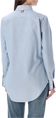 (W) Thom Browne 浅蓝色纯色纽扣衬衫 FLL005E-F0313-480 Lookbook (W) Thom Browne 浅蓝色纯色纽扣衬衫 FLL005E-F0313-480