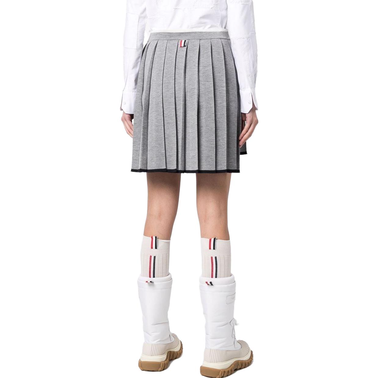 (Women) Thom Browne  Low-Rise Pleated Mini Skirt Casual Skirt FKK106A-Y1037-055 圖 5