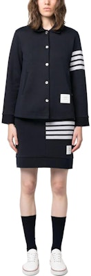 (W) THOM BROWNE 深藍色長袖襯衫 FJT274A07545 Lookbook (W) THOM BROWNE 深藍色長袖襯衫 FJT274A07545