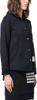 (W) THOM BROWNE 深藍色長袖襯衫 FJT274A07545 Purchase (W) THOM BROWNE 深藍色長袖襯衫 FJT274A07545