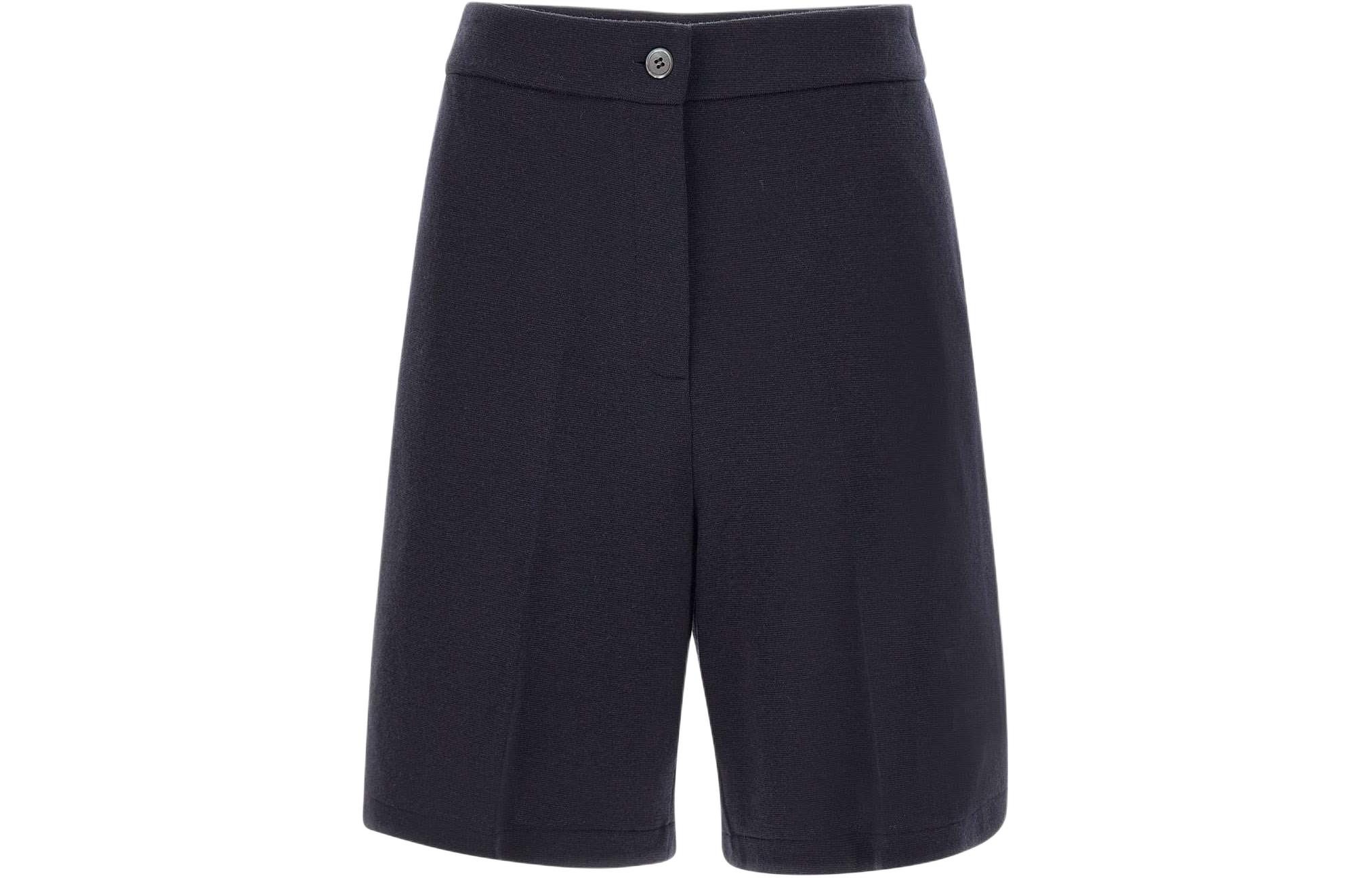 (Women) Thom Browne  Navy Blue Mid-Rise Straight-Cut Casual Shorts. FJQ110A-J0020-415 圖 2