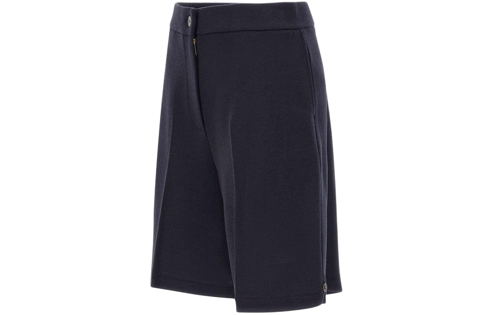 (Women) Thom Browne  Navy Blue Mid-Rise Straight-Cut Casual Shorts. FJQ110A-J0020-415 圖 4