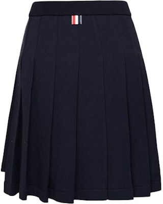 (W) Thom Browne 深藍色純色褶皺迷你裙 開學日休閒款 FJK053A-06931-415 Lookbook (W) Thom Browne 深藍色純色褶皺迷你裙 開學日休閒款 FJK053A-06931-415