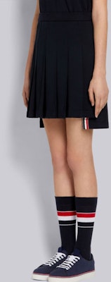 (W) Thom Browne 深藍色純色褶皺迷你裙 開學日休閒款 FJK053A-06931-415 Details for (W) Thom Browne 深藍色純色褶皺迷你裙 開學日休閒款 FJK053A-06931-415