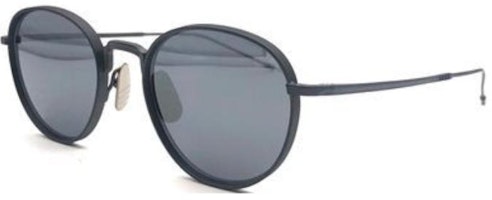 (Women) Thom Browne Oval Black Sunglasses with Solid Color Temples Design. UES119AG0001004BLACKCHARCOAL (Women) Thom Browne Oval Black Sunglasses with Solid Color Temples Design. UES119AG0001004BLACKCHARCOAL