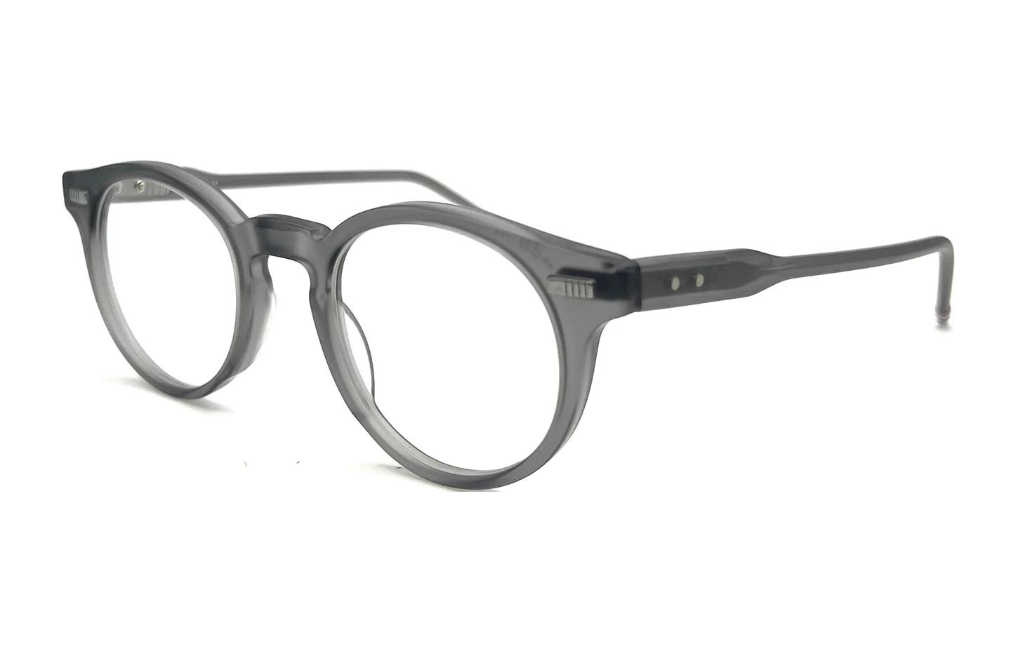 Order (W) Gafas Ópticas Grises Ovaladas Thom Browne con Patillas a Rayas. UEO404AG0002060