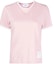 Buy (Women) THOM BROWNE Pink Crewneck Short Sleeve T-Shirt SS23. FJS133-AJ0043-680