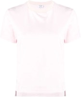 (Women) Thom Browne Pink Stretch Solid Regular T-shirt. FJS036A-05398-680 (Women) Thom Browne Pink Stretch Solid Regular T-shirt. FJS036A-05398-680
