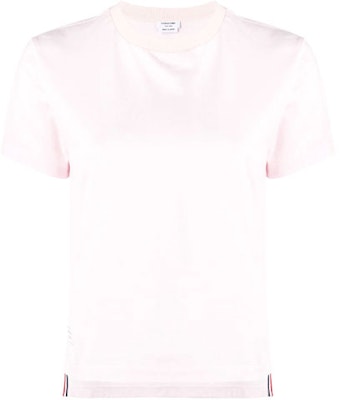 (Women) Thom Browne Pink Stretch Solid Regular T-shirt. FJS036A-05398-680 Order (Women) Thom Browne Pink Stretch Solid Regular T-shirt. FJS036A-05398-680