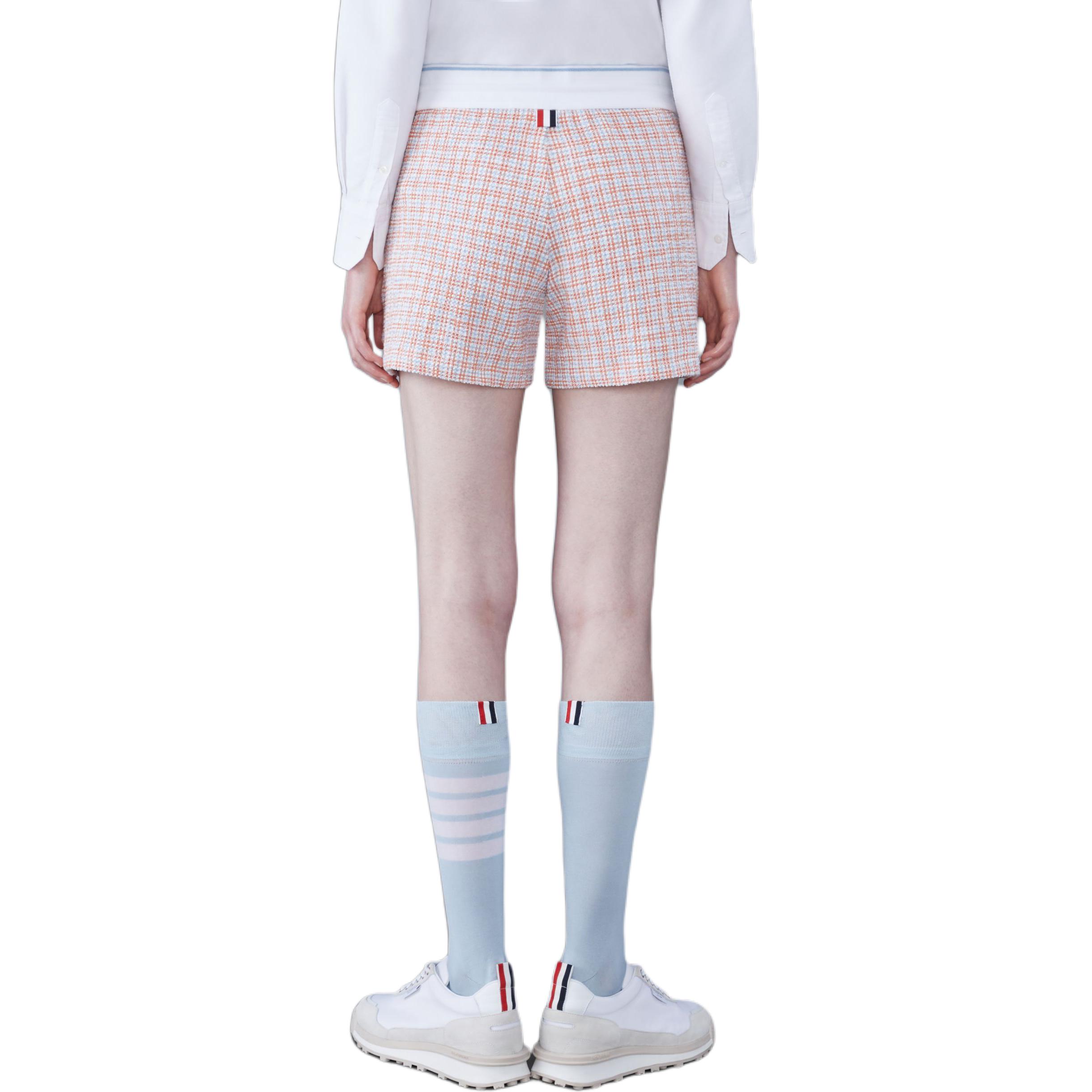 (Women) Thom Browne  Pink Tweed Pocket Elastic Waist Shorts SS24. FJQ107A-J0113-825 圖 4