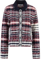 (Women) Thom Browne Plaid Single-Breasted Long Sleeve Jacket Multicolor. FKJ086A-Y9028-960 (Women) Thom Browne Plaid Single-Breasted Long Sleeve Jacket Multicolor. FKJ086A-Y9028-960