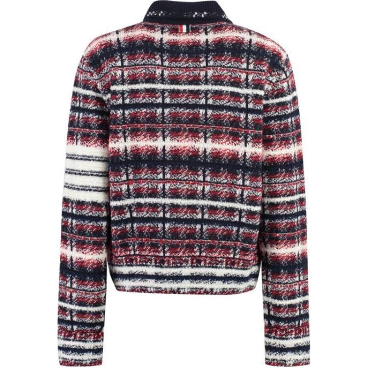 Lookbook (Women) Thom Browne  Plaid Single-Breasted Long Sleeve Jacket Multicolor. FKJ086A-Y9028-960