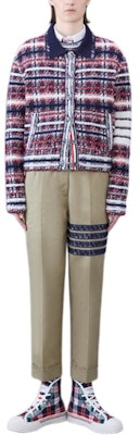 (Women) Thom Browne Plaid Single-Breasted Long Sleeve Jacket Multicolor. FKJ086A-Y9028-960 Shop (Women) Thom Browne Plaid Single-Breasted Long Sleeve Jacket Multicolor. FKJ086A-Y9028-960