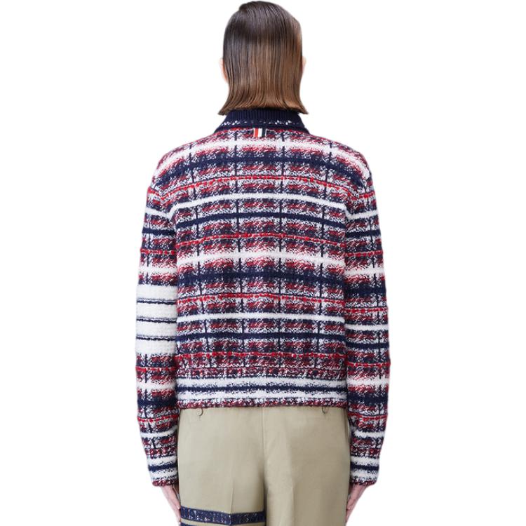 Details for (Women) Thom Browne  Plaid Single-Breasted Long Sleeve Jacket Multicolor. FKJ086A-Y9028-960