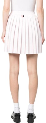 (W) Thom Browne 學院風4條紋百褶迷你裙 休閒短裙 FKK109AY5501-680 Shop (W) Thom Browne 學院風4條紋百褶迷你裙 休閒短裙 FKK109AY5501-680