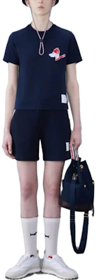 (W) Thom Browne Kaos Crewneck Lengan Pendek Navy SS24 FJS166E-J0058-415 Shop (W) Thom Browne Kaos Crewneck Lengan Pendek Navy SS24 FJS166E-J0058-415