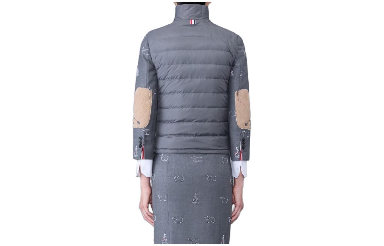 Lookbook (W) Chaleco Sin Mangas Acolchado con Cremallera Thom Browne Gris FVD016X-F0241-025