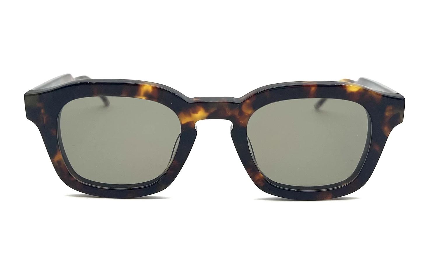 Lookbook (W) トムブラウン 長方形 アセテート サングラス トータスシェル ブラウン UES412AG0002215