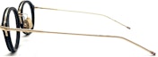 Shop (W) Gafas Ópticas Redondas Thom Browne - Doradas con Detalle de Patilla Rayada. UEO011AG0003410