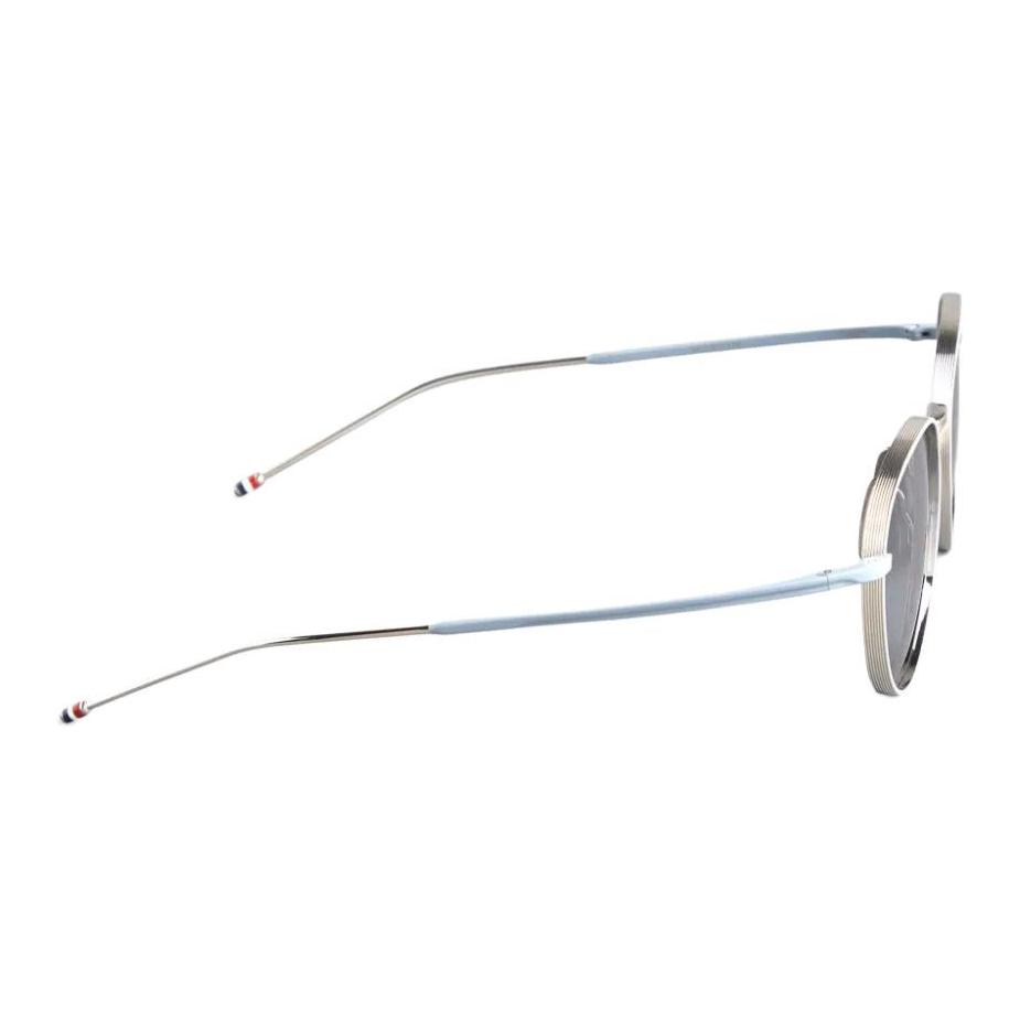 Lookbook (W) THOM BROWNE シルバー チタン ラウンド サングラス 細テンプル UES119AG0001045