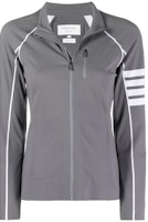 (Women) Thom Browne Slim Fit 4-Bar Zip Jacket Light Grey SS22 FJA003A-06753-035 (Women) Thom Browne Slim Fit 4-Bar Zip Jacket Light Grey SS22 FJA003A-06753-035