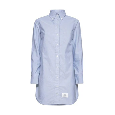 (Women) Thom Browne Solid Color Collared Long Sleeve Dress FDS002E-06177-480