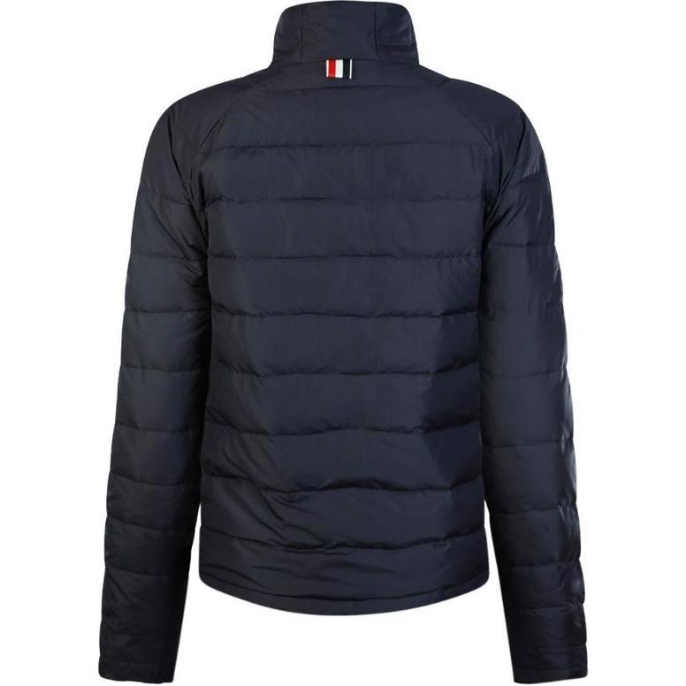 (Women) THOM BROWNE  Solid Color Stand Collar Zip Down Jacket Blue FBD051X-F0241-415 圖 3