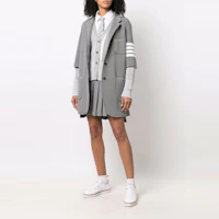 Lookbook (W) THOM BROWNE 四條紋設計純色百褶裙 FKK090A-Y3014-055