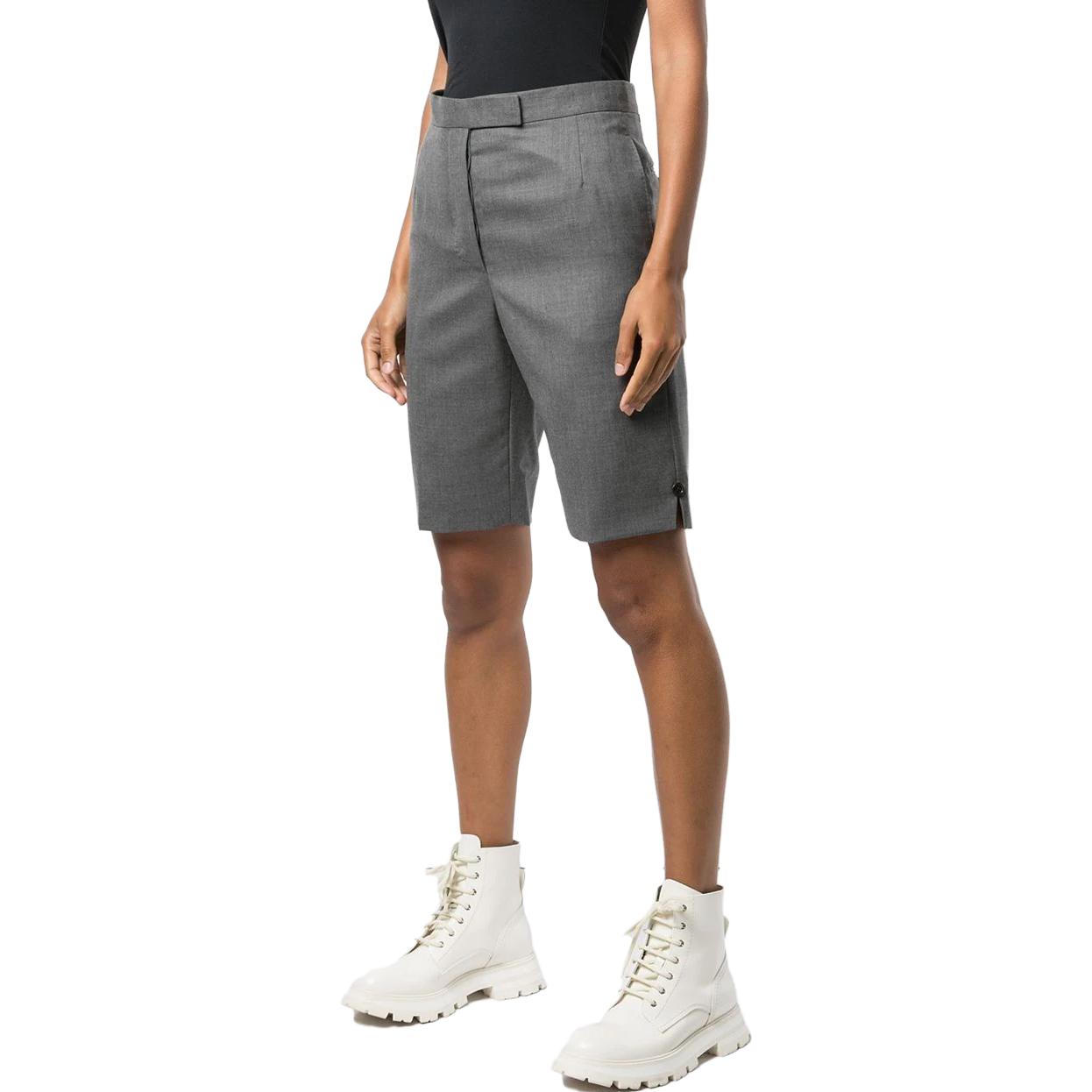 (Women) THOM BROWNE  Solid Straight-Leg Shorts Blue Casual Minimalist Style. FTC404A-00626-415 圖 4