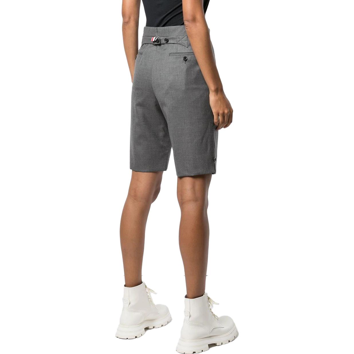 (Women) THOM BROWNE  Solid Straight-Leg Shorts Blue Casual Minimalist Style. FTC404A-00626-415 圖 5