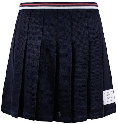 (W) トム ブラウン ソリッド ストライプ プリーツ スカート ネイビー ブルー カジュアル. FJK098A-J0082-415 Order (W) トム ブラウン ソリッド ストライプ プリーツ スカート ネイビー ブルー カジュアル. FJK098A-J0082-415