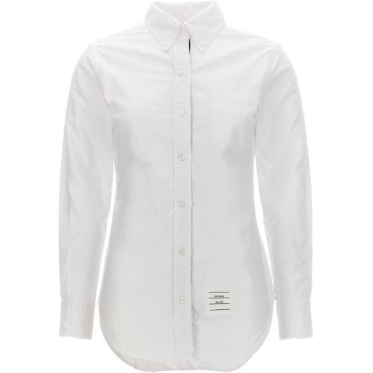 (Women) THOM BROWNE  Solid White Shirt FLL005EF0313100
