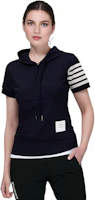 Sizing (W) 톰 브라운 스트라이프 스웨트셔츠 블루 FJT273A07545415