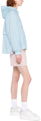 (Women) Thom Browne Striped Zip-Up Hoodie Jacket Sky Blue FJT316A-F0517-460 Purchase (Women) Thom Browne Striped Zip-Up Hoodie Jacket Sky Blue FJT316A-F0517-460