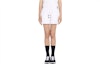 Order (W) トム ブラウン ホワイト カジュアルショーツ ソリッドジャカードストライプ付き FKQ004A-Y5501-100