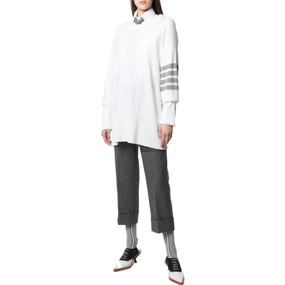 Lookbook (W) 汤姆布朗 白色 FW22 条纹印花羊毛套头毛衣 FKA342A-Y1002-100