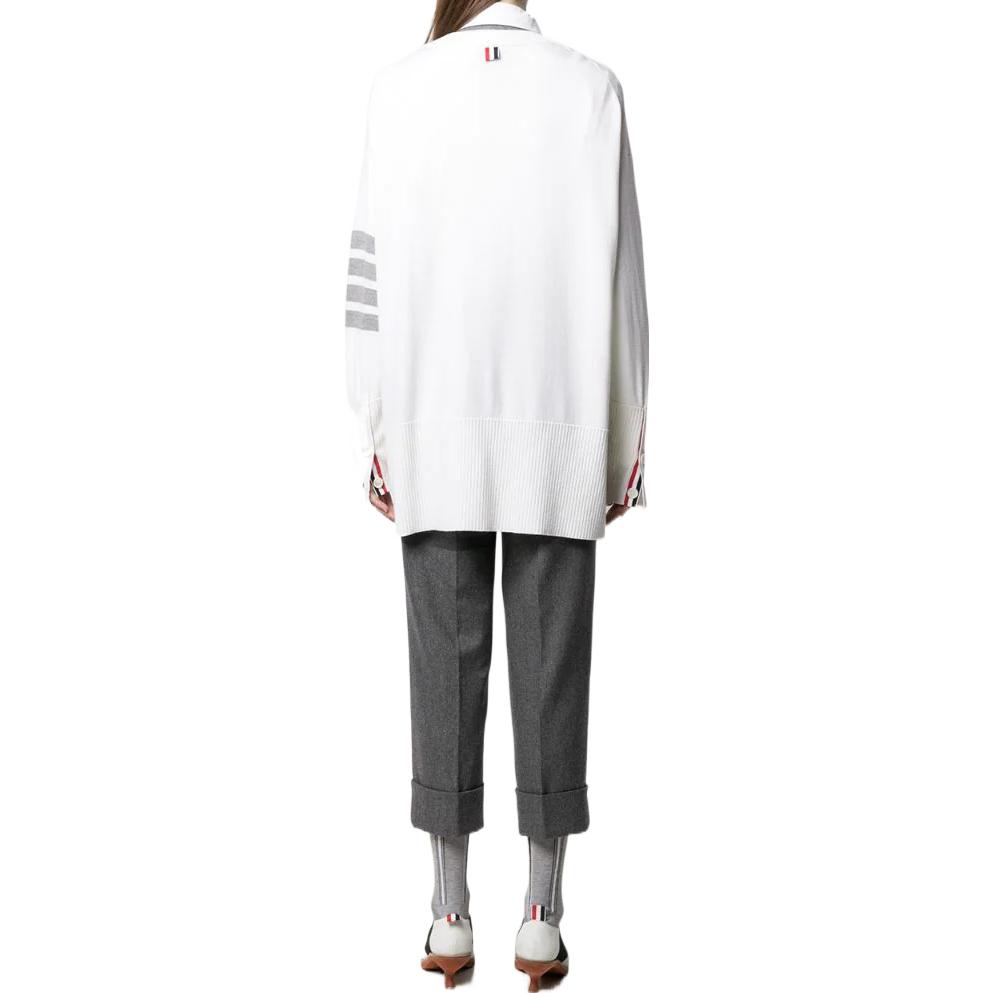 Shop (W) 汤姆布朗 白色 FW22 条纹印花羊毛套头毛衣 FKA342A-Y1002-100