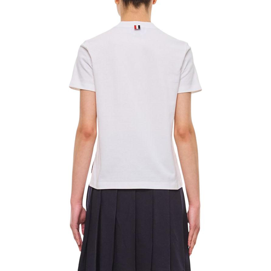(Women) Thom Browne  White Graphic Detail Short Sleeve Crewneck T-Shirt. FJS188A-J0058-100 圖 3