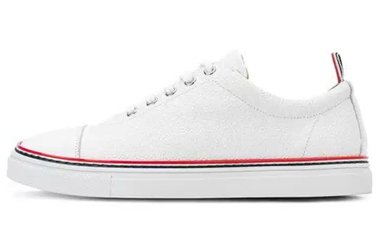 (W) Thom Browne 'White Leather CMFT'