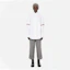 Shop (Women) THOM BROWNE White RWB Striped Satin Point Collar Long Sleeve Shirt. FLL079E-06177-100