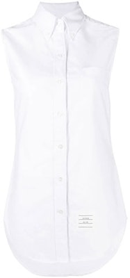 (W) トムブラウン ホワイト 無地 シングルブレスト シャツ FLL012E-06177-100 Order (W) トムブラウン ホワイト 無地 シングルブレスト シャツ FLL012E-06177-100