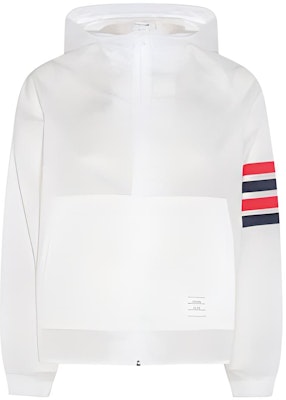 (W) THOM BROWNE Jaket Hoodie Zip Putih Garis. FJT316A-F0517-100 Buy (W) THOM BROWNE Jaket Hoodie Zip Putih Garis. FJT316A-F0517-100