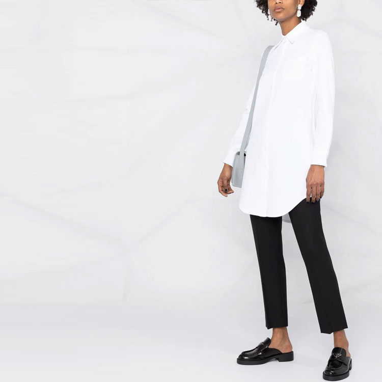 Sizing (W) 汤姆布朗A字版长袖衬衫连衣裙 FJD069A-06768-100