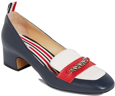 (Women) Thom Browne Block Heel 'Navy Triple-Stripe' FFH197B00198960 Lookbook (Women) Thom Browne Block Heel 'Navy Triple-Stripe' FFH197B00198960