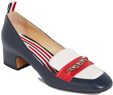 (Women) Thom Browne Block Heel 'Navy Triple-Stripe' FFH197B00198960 Lookbook (Women) Thom Browne Block Heel 'Navy Triple-Stripe' FFH197B00198960